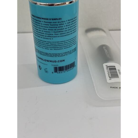 GLAMGLOW Thirstycleanse Mud to Foam Cleanser 1oz 30ml Travel Sz Mask Brush NEW - Picture 6 of 6
